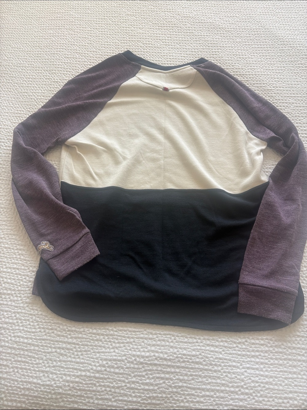 Tracksmith Cream & Black Raglan Pullover - Picture 3 of 4